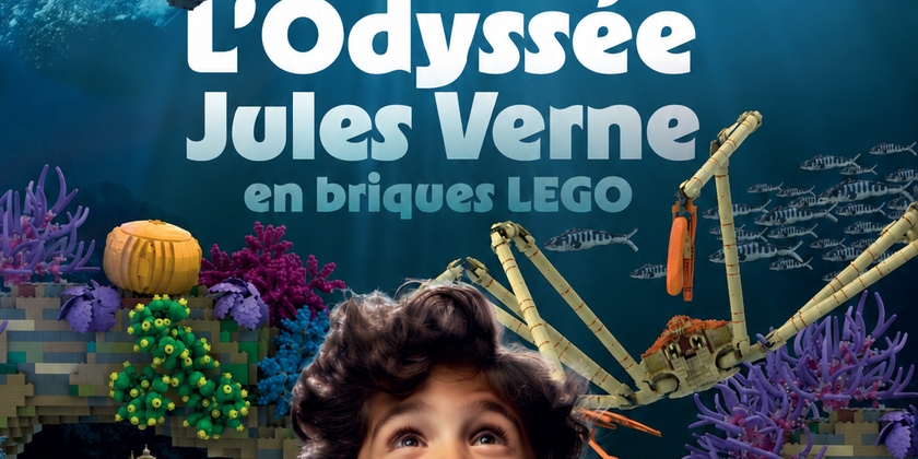Exposition L'Odyssée Jules Verne en brique LEGO