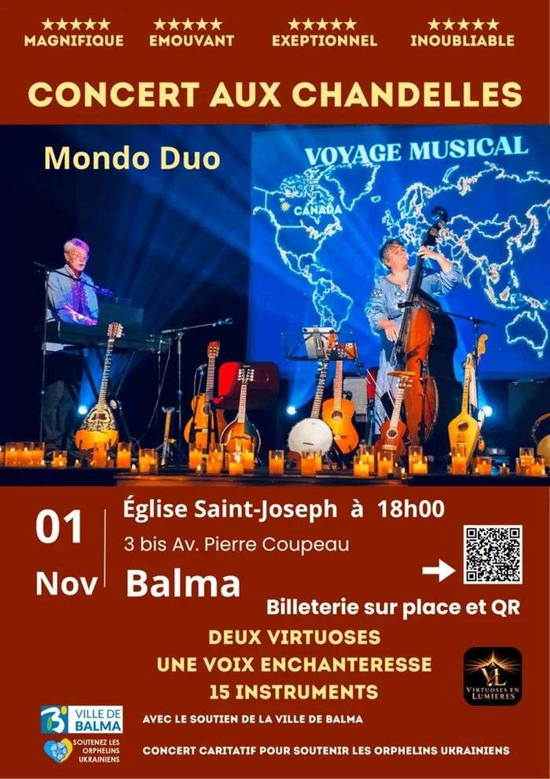 | Concert aux chandelles de Mondo Duo |