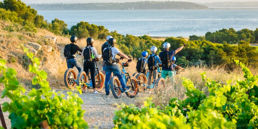 Randonnée nature à Gruissan en trottinette électrique