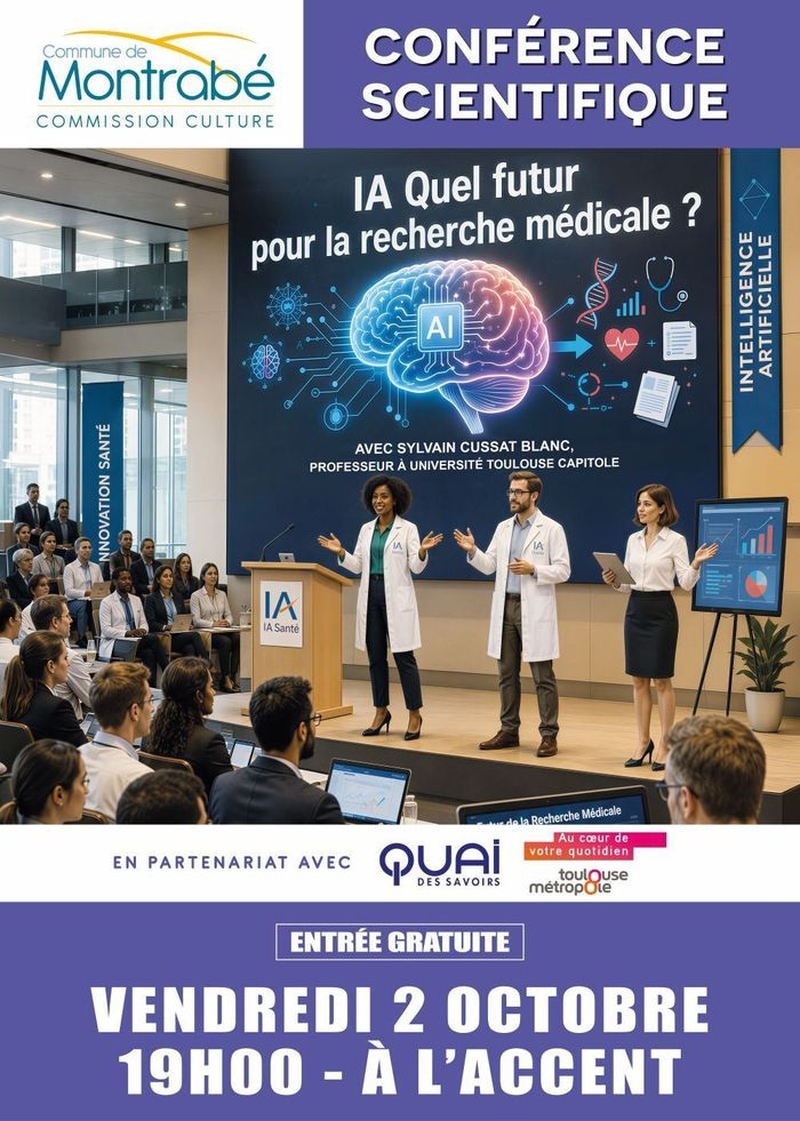 | Conférence scientifique "IA, quel futur pour la recherche médicale ?" |