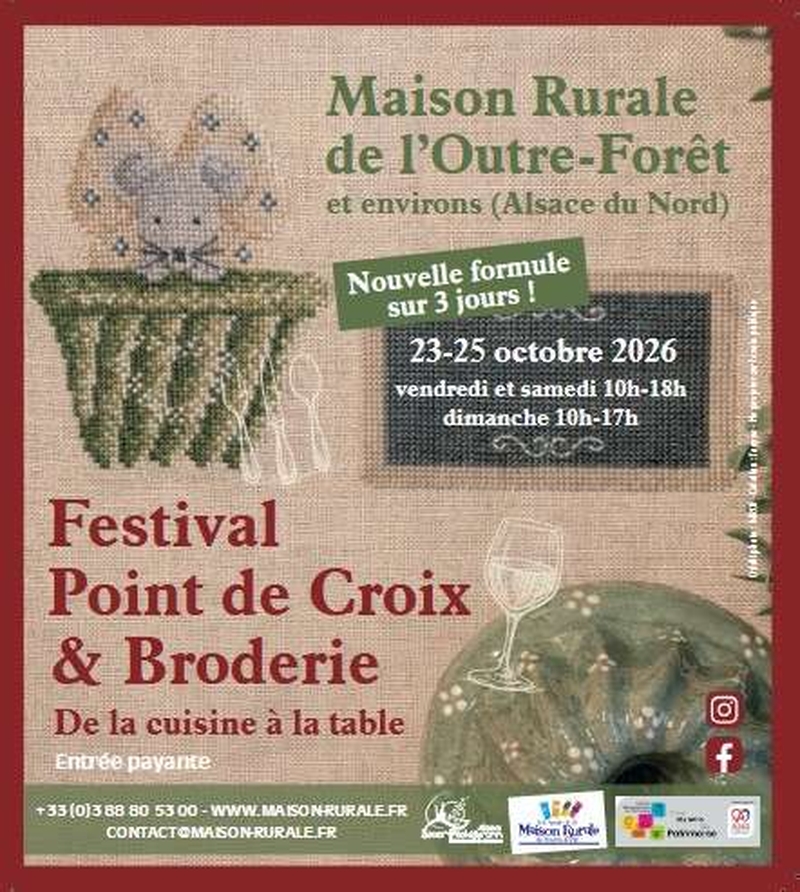 21e édition du Festival Point de Croix et Broderie