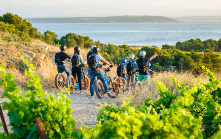 Randonnée nature à Gruissan en trottinette électrique