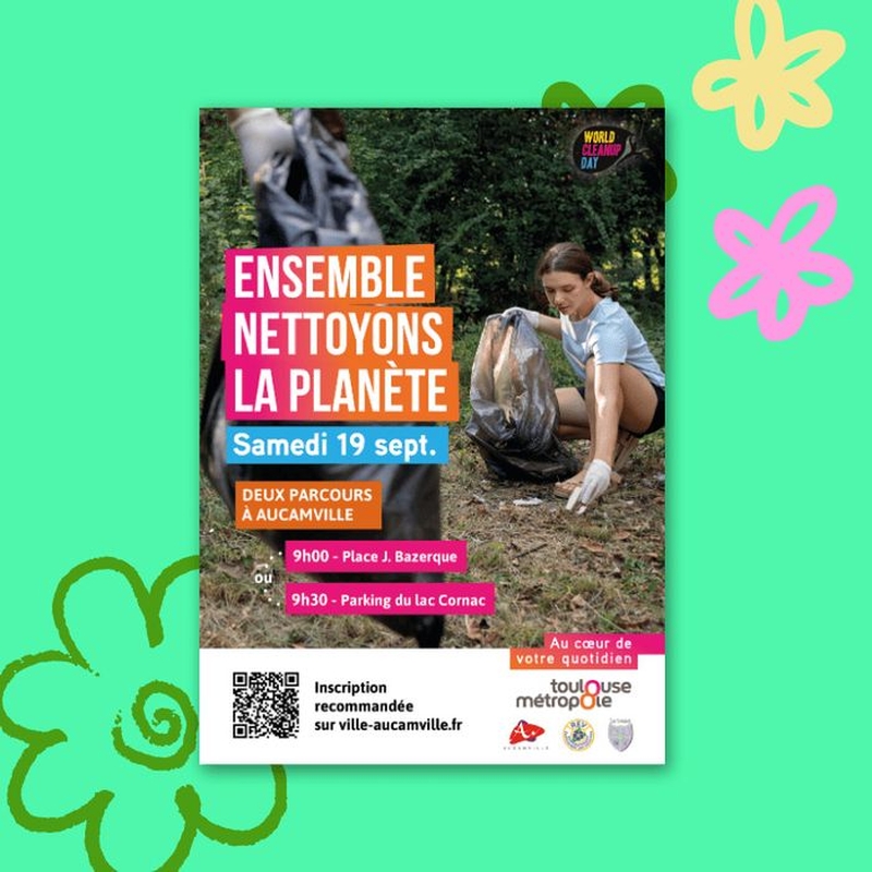 | World Clean up Day - Rejoignez-nous pour nettoyer Aucamville ! |