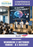 | Conférence scientifique "IA, quel futur pour la recherche médicale ?" |