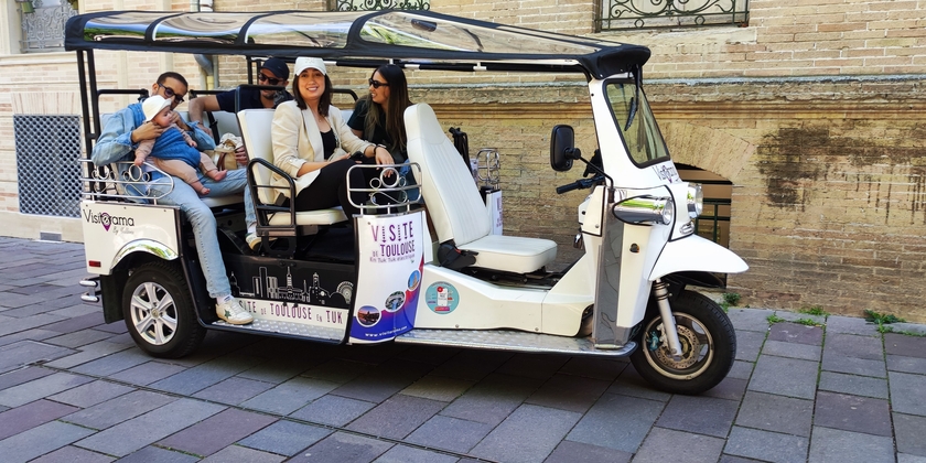 Visite de Toulouse en Tuk tuk éléctrique