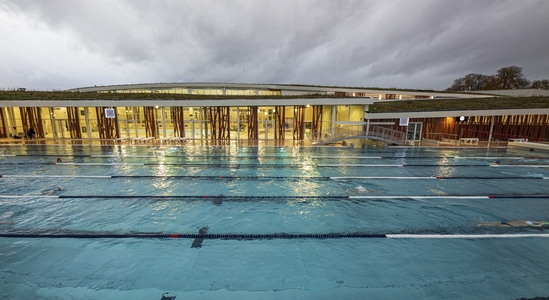 Entrance to the aquatic center