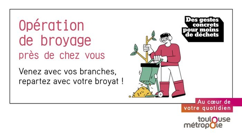 | Opération gratuite de broyage de déchets végétaux |