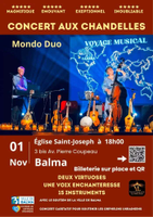 | Concert aux chandelles de Mondo Duo |