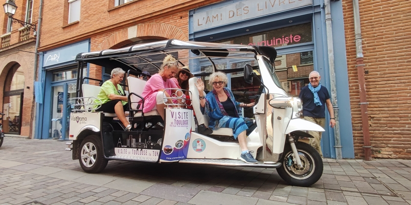 Visite de Toulouse en Tuk tuk éléctrique