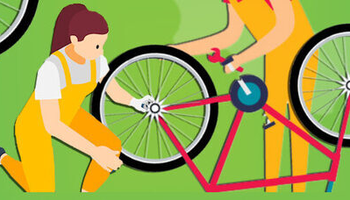 | Atelier Ecolomobile d’auto-entretien/réparation de vélo |