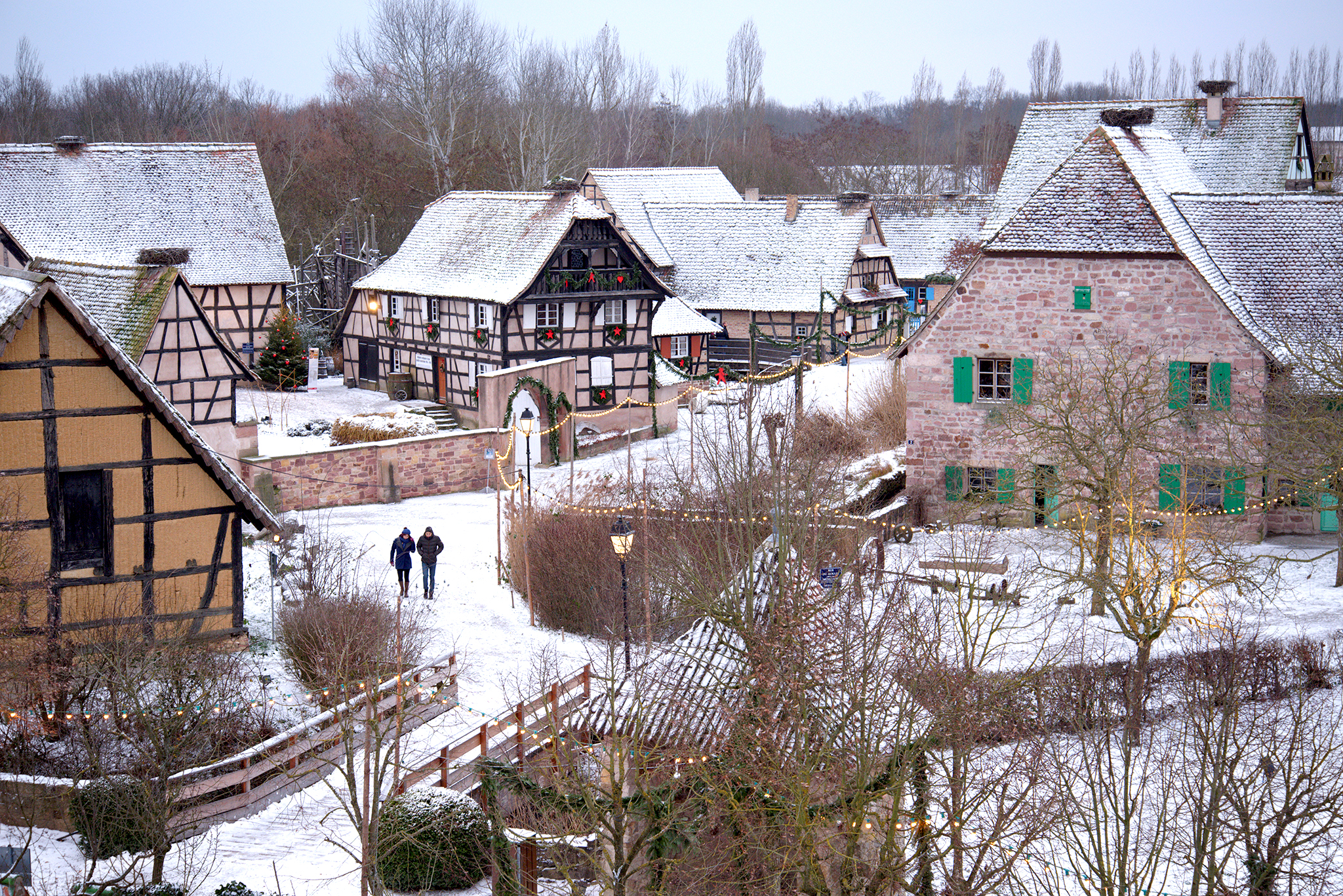 Écomusée d'Alsace en hiver