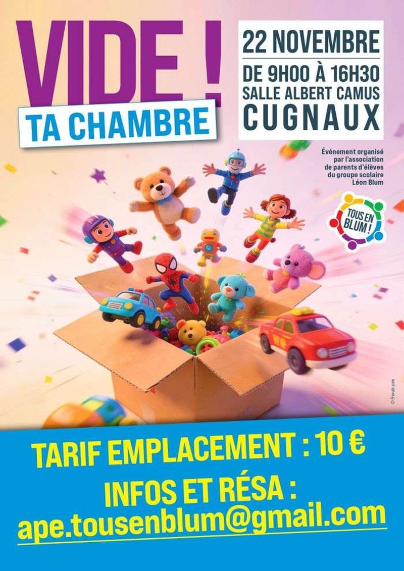 | Le grand Vide ta chambre de l'APE Tous en Blum |