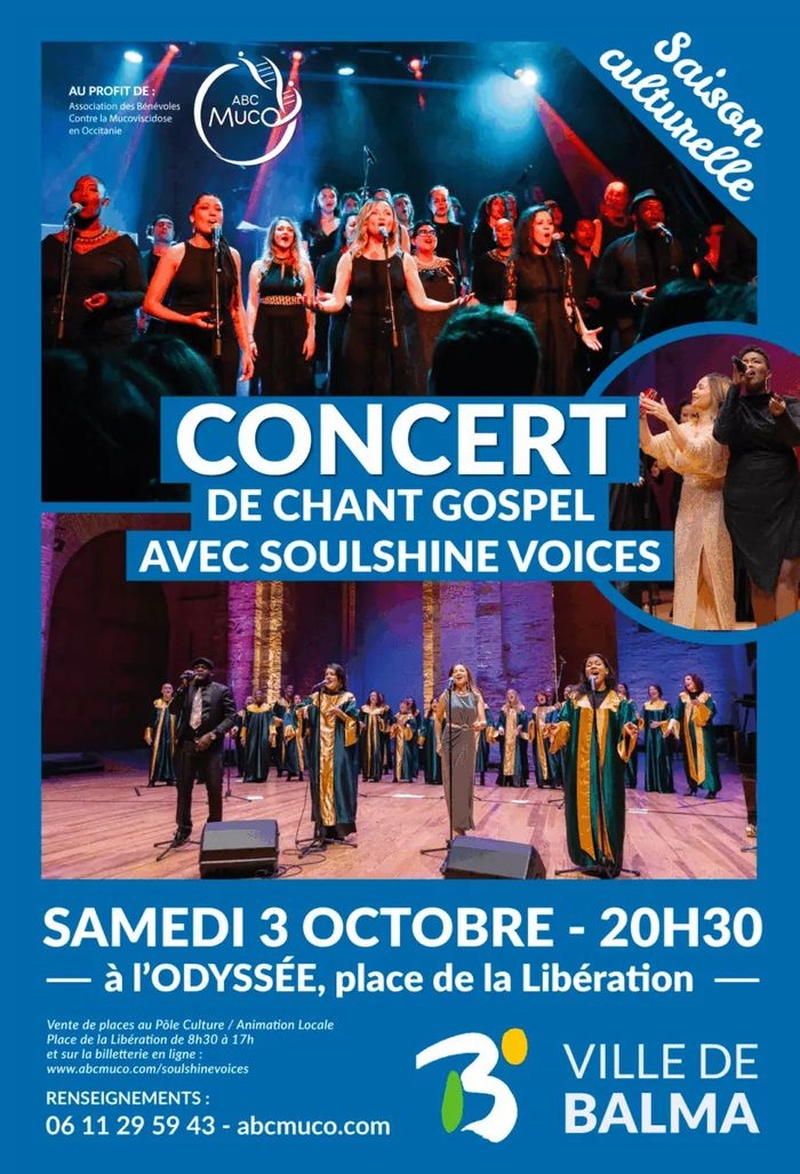 | Concert de Gospel avec Soulshine Voices |