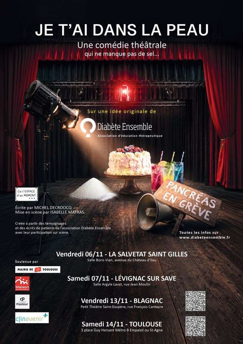 | « Je t’ai dans la peau » : une pièce de théâtre sensible et engagée autour du diabète |
