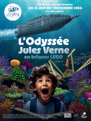 Exposition L'Odyssée Jules Verne en brique LEGO